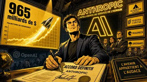 Anthropic dépasse OpenAI avec une valorisation de 965 milliards de dollars