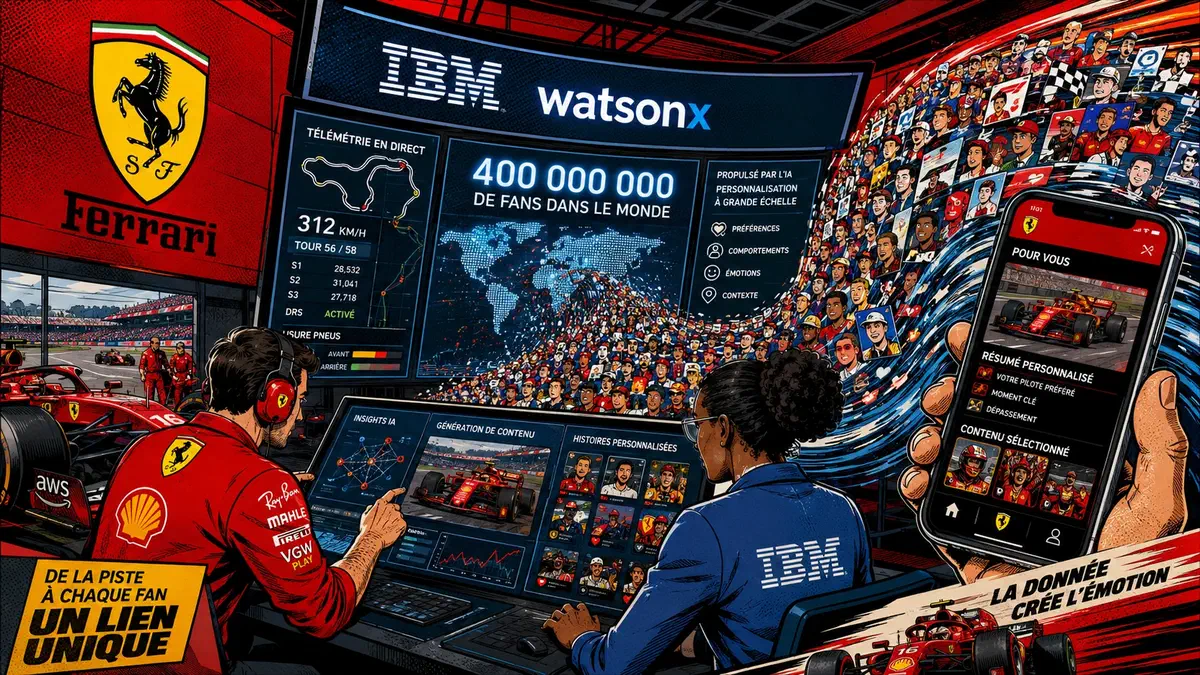 L'application Scuderia Ferrari HP propulsée par IBM watsonx