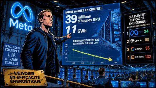 Meta joue l'efficacité énergétique avec Llama 4 pour contrer ses rivaux